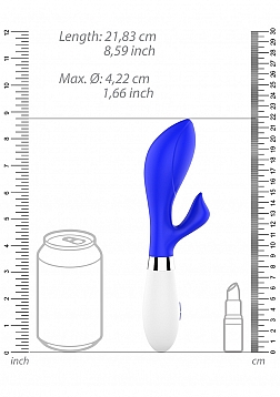 Achelois - Ultra Soft Silicone - 10 Speeds - Neon Royal Blue..