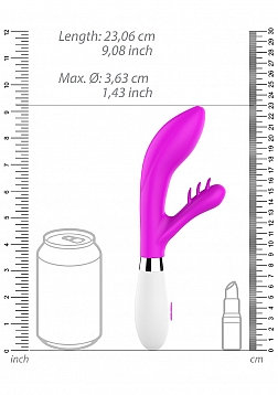 Agave - Ultra Soft Silicone - 10 Speeds - Neon Fuschia..