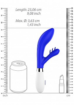 Agave - Ultra Soft Silicone - 10 Speeds - Neon Royal Blue..