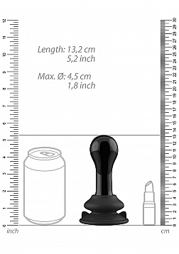 Globy - Witch Suction Cup and Remote - 10 Speed - Black