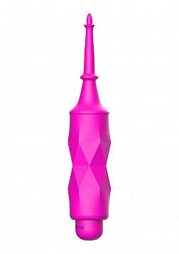 Circe - ABS Bullet With Silicone Sleeve - 10-Speeds - Fuchsia..