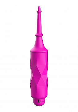 Circe - ABS Bullet With Silicone Sleeve - 10-Speeds - Fuchsia..