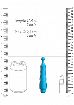 Dido - ABS Bullet With Silicone Sleeve - 10-Speeds - Turqiose..