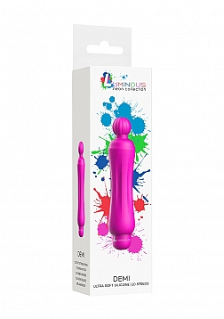 Demi - ABS Bullet With Silicone Sleeve - 10-Speeds - Fuchsia..