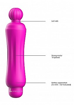 Demi - ABS Bullet With Silicone Sleeve - 10-Speeds - Fuchsia..