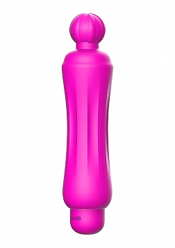 Demi - ABS Bullet With Silicone Sleeve - 10-Speeds - Fuchsia..