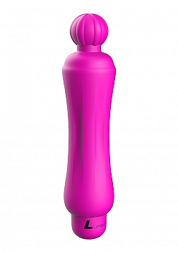 Demi - ABS Bullet With Silicone Sleeve - 10-Speeds - Fuchsia..