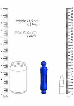 Demi - ABS Bullet With Silicone Sleeve - 10-Speeds - Royal Blue..