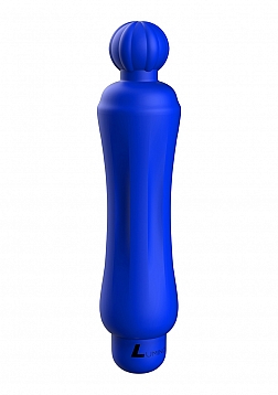 Demi - ABS Bullet With Silicone Sleeve - 10-Speeds - Royal Blue..