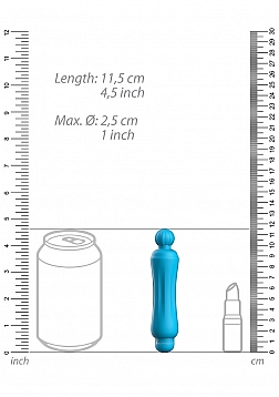 Demi - ABS Bullet With Silicone Sleeve - 10-Speeds - Turqiose..