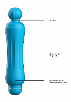 Demi - ABS Bullet With Silicone Sleeve - 10-Speeds - Turqiose..