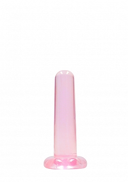 Realrock Crystal Clear 5'' / 13cm Non Realistic Dildo With Suction Cup - Pink..