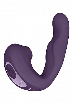 Zaki - Rechargeable Silicone Airwave - Pulse Wave - Vibrating G-Spot Vibrator - Purple..