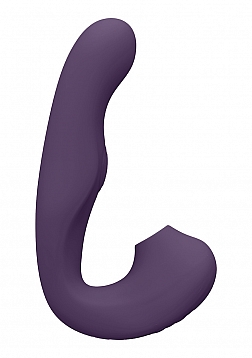 Zaki - Rechargeable Silicone Airwave - Pulse Wave - Vibrating G-Spot Vibrator - Purple..