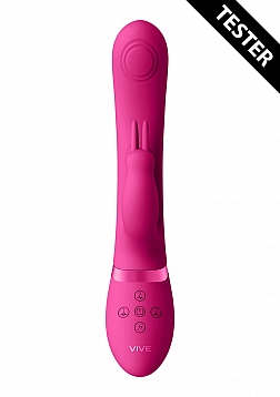 May - Pulse-Wave & C-spot & G-Spot Rabbit - Pink - Tester..