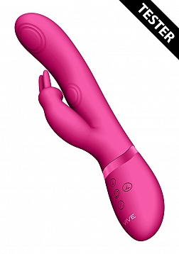 May - Pulse-Wave & C-spot & G-Spot Rabbit - Pink - Tester..