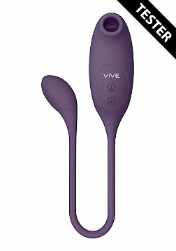 Quino - Air Wave & Vibrating Egg Vibrator - Purple - Tester..
