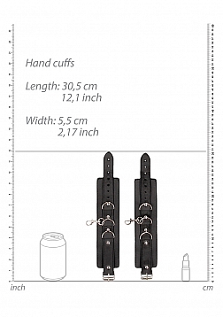 Bonded Leather Collar with Hand Cuffs 