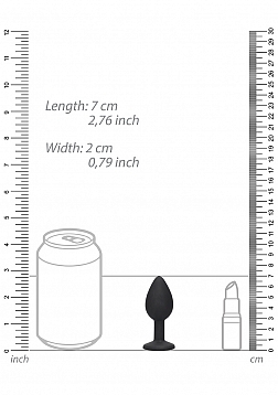 Silicone Butt Plug with Removable Jewelry