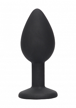 Silicone Butt Plug with Removable Jewelry