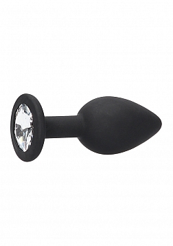 Silicone Butt Plug with Removable Jewelry
