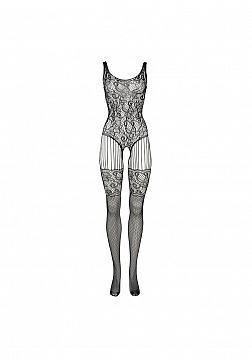 Lace and Fishnet Bodystocking - One Size