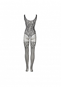 Lace and Fishnet Bodystocking - One Size
