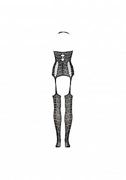 Lace Suspender Bodystocking - One Size