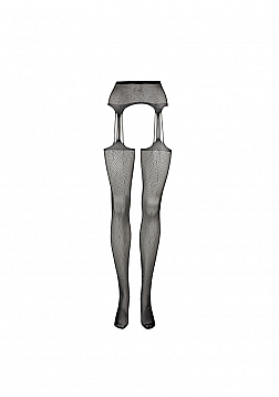 Suspender Rhinestone Pantyhose - One Size
