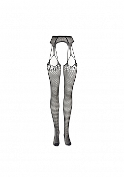 Shredded Suspender Pantyhose - One Size