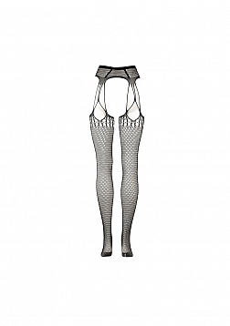 Shredded Suspender Pantyhose - One Size