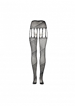 Crotchless Cut-Out Pantyhose - One Size