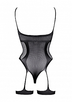 Open-cup strappy teddy - Black - O/S