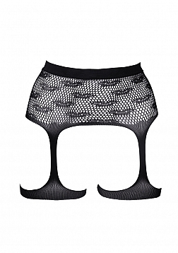 Kiss garterbelt - Black - O/S