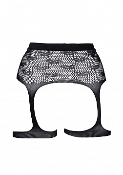 Kiss garterbelt - Black - O/S