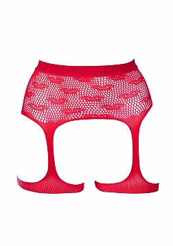 Kiss garterbelt - Red - O/S