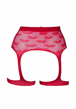 Kiss garterbelt - Red - O/S