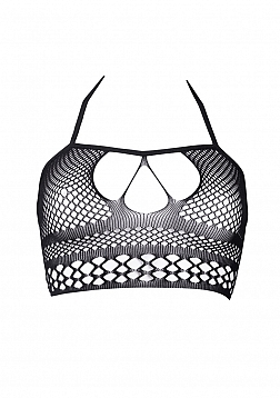 Strappy halter top - Black - O/S