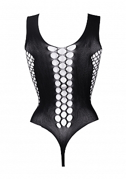 Contrast Fence Net Teddy - One Size