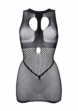 Duo Net Open Cup Mini Dress - One Size