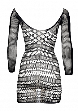 Long Sleeved Mini Dress - One Size