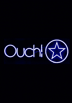 Ouch! - Neon Box Sign - RGB