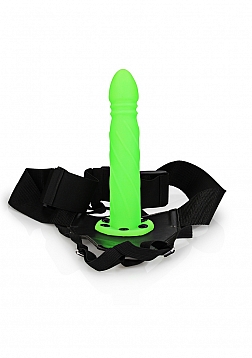 Glow in the Dark Twisted Hollow Strap-On - 8\