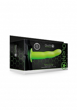 Glow in the Dark Curved Hollow Strap-On - 8\