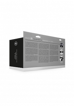 Ribbed Hollow Strap-On with Balls - 8\