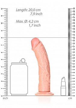 Curved Realistic Dildo with Suction Cup - 7\