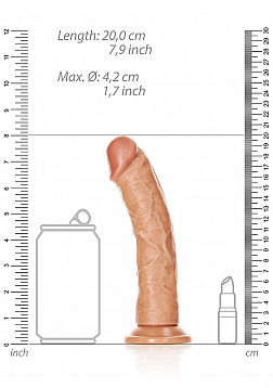 Curved Realistic Dildo with Suction Cup - 7\