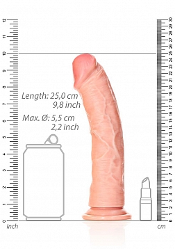Curved Realistic Dildo with Suction Cup - 9\
