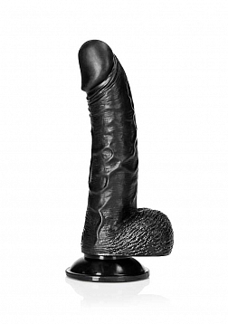 Curved Realistic Dildo with Balls and Suction Cup - 6\