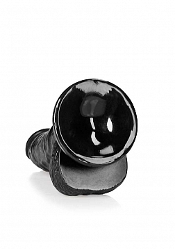 Curved Realistic Dildo with Balls and Suction Cup - 6\